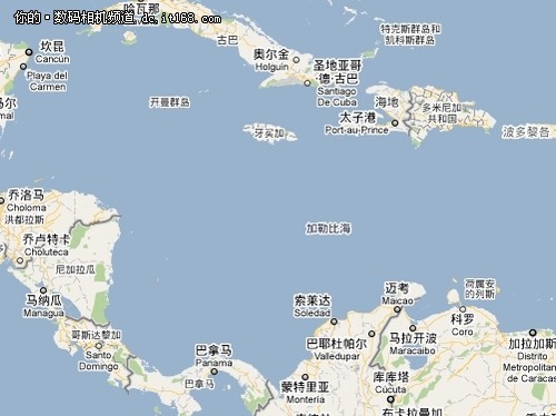 加勒比海的地理位置图片