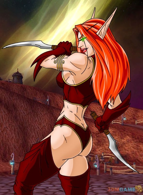 娇艳欲滴 《魔兽世界》血精灵画作欣赏