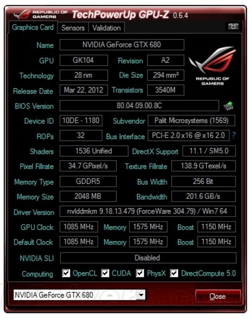 支持gtx660ti/660/650 gpu-z 0.6.4下载