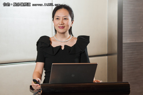 华为常务董事,首席财务官孟晚舟在北京向媒体预发布公司2014年经营