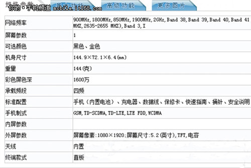 并且根据之前从工信部给出的规格参数可知,华为p8可支持gsm/td-scdma