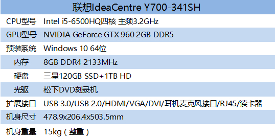 游戏至上 联想ideacentre y700主机评测