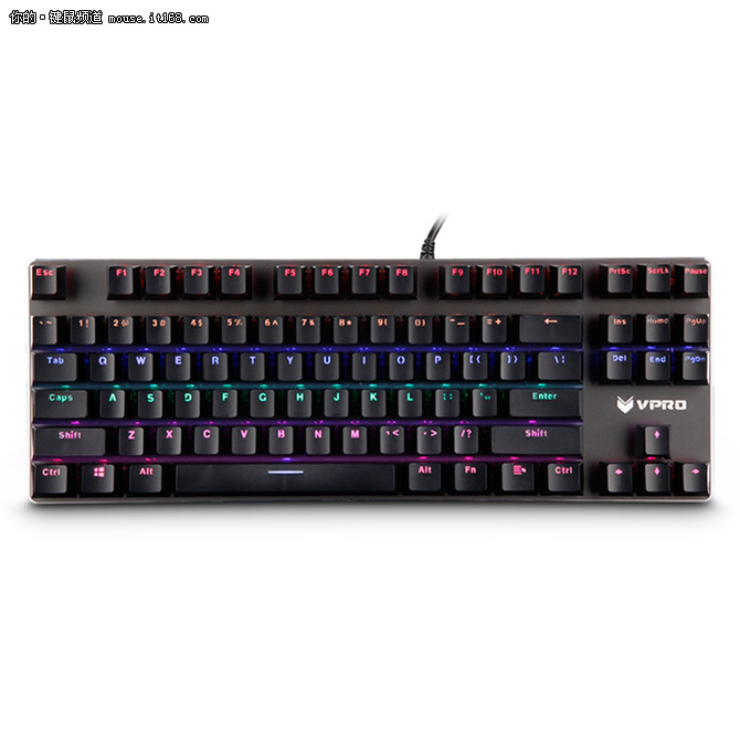 雷柏v500pro混彩背光机械键盘金彩上市