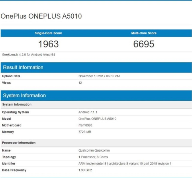 一加5t开箱图曝光 使用全面屏已无悬念