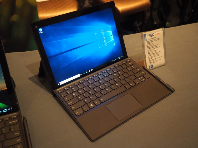 基于arm的win10笔记本 miix 630亮相ces2018