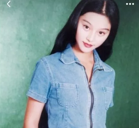 范冰冰中学旧照 清纯文艺真是从小美到大